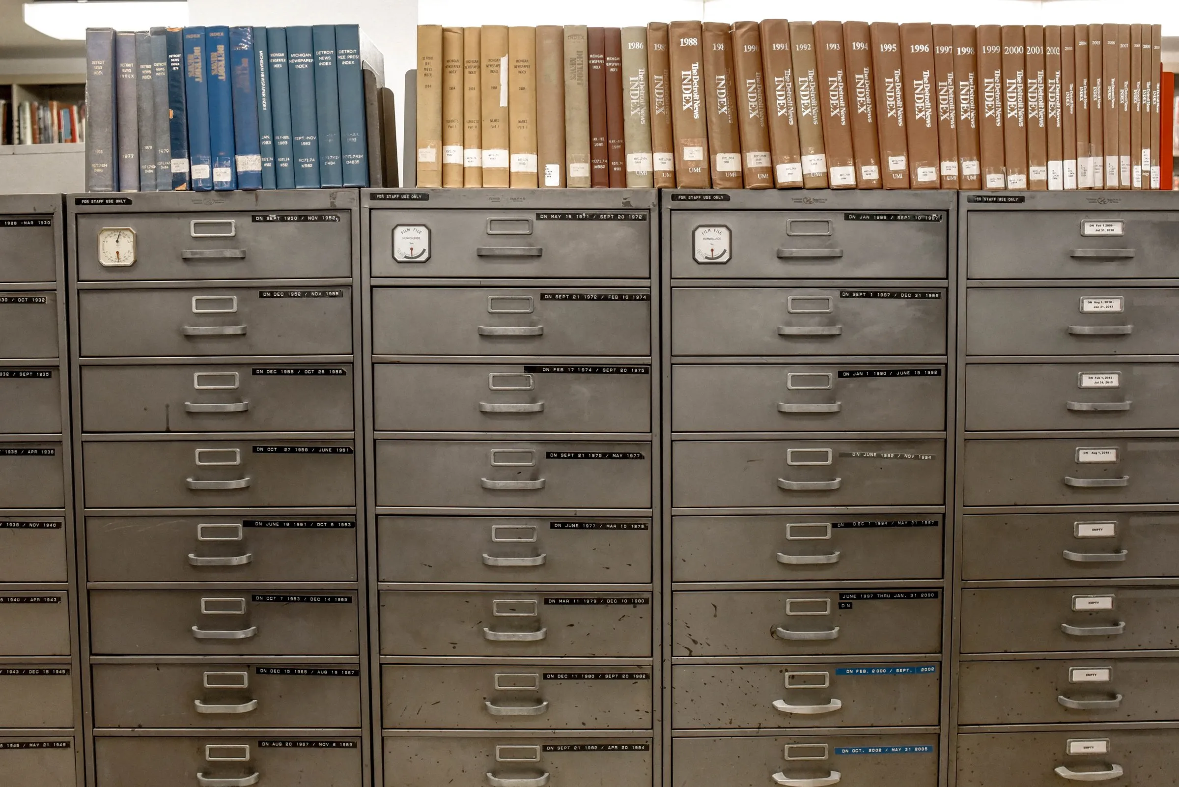 Archiv mit Karteischränken